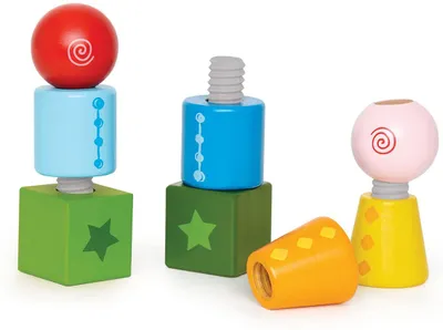 Produktbild von Hape Early Explorer Schraubklötze, E0416