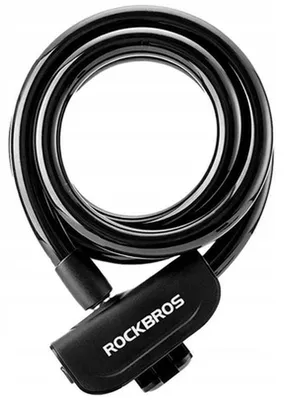 Immagine prodotto di Rockbros RKS515-BK lucchetto a chiave per bicicletta da 1,1 m - nero