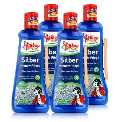 Produktbild von Poliboy Silber Intensiv Pflege 200ml - Für Silber & Gold (4er Pack)