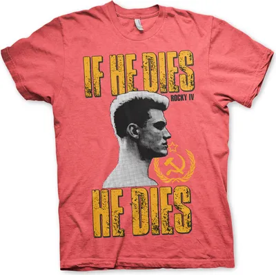 Produktbild von If He Dies, He Dies T-Shirt - Small - Red-Heather