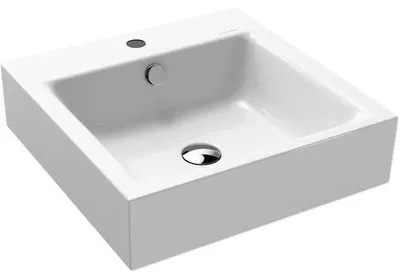 Obrázok produktu pre Umývadlo KALDEWEI oceľ biela s otvorom na batériu 46 x 46 x 12 cm 901306013001