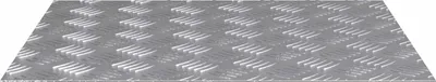 Image de vidaXL Escalier Marche à angle droit 2 pcs Argent 60 x 50 cm Aluminium