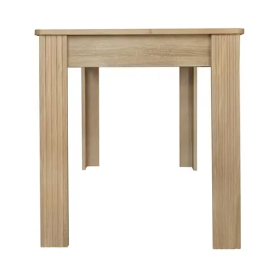 Produktbild von Flieks Esszimmertisch Rechteckig, Esstisch Küchentisch mit Holzbeinen, Tisch für Esszimmer Wohnzimmer, 116x65x75cm, Naturbelassen