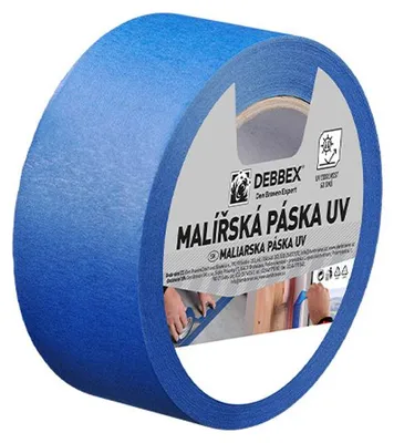 Obrázok produktu pre Maliarska páska modrá Den Braven šírka 50 mm, dĺžka 55 m, modrá