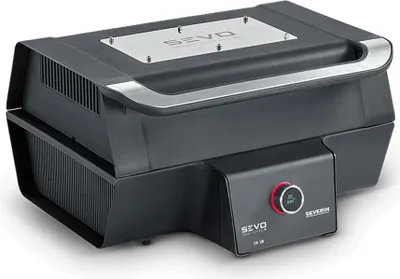 Produktbild von SEVERIN SEVO SMART CONTROL GT PG 8138  aus Edelstahl, schwarzsilber Elektrogrill Tischgrill Barbecue-grill Standgrill Grill Steakboard