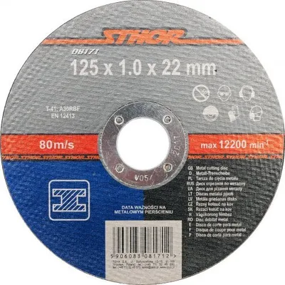Obrázek produktu pro Kotouč řezný na kov 125 x 22 x 1,0 mm