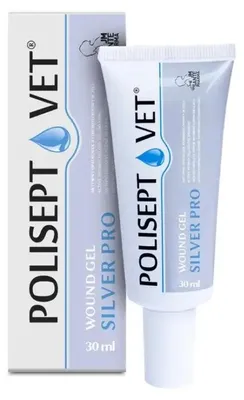 Immagine prodotto di Gel per ferite JM SANTE Polisept Vet Silver Pro - gel bendaggio per cani e gatti – 30 ml