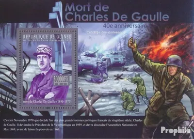 Produktbild von Briefmarken Guinea 2010 Mi Block 1858 (kompl. Ausgabe) postfrisch Charles de Gaulle