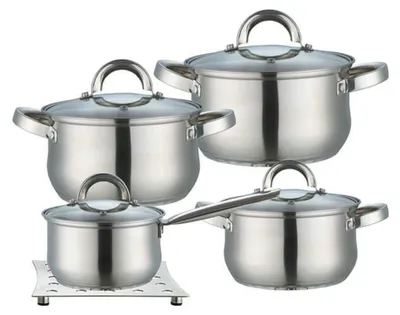Produktbild von MAESTRO MR-2021 Edelstahl Kochgeschirr-Set, 9-tlg.