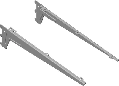 Zdjęcie produktu dla ELEMENT SYSTEM Wspornik kątowy 10300 L.480mm na wspornik 65 kg stal biały aluminium - 10300-00004