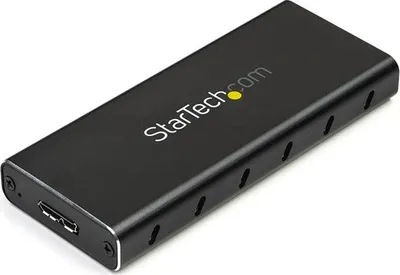 Obrázek produktu pro StarTech.com SM21BMU31C3, SSD rámeček, M.2, M.2, 10 Gbit/s, USB konektivita, Černá, Stříbrná