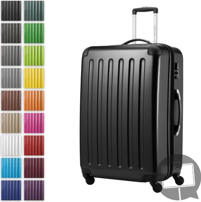 Produktbild von Hauptstadtkoffer - Alex - Hartschalen-Koffer Koffer Trolley Rollkoffer Reisekoffer Erweiterbar, 4 Rollen, 75 cm, 119 Liter, Schwarz
