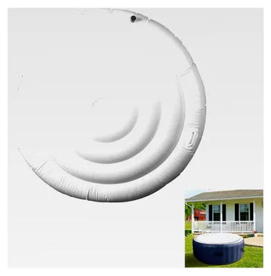Produktbild von 140 mm Aufblasbarer Deckel, Faltbarer Deckel, Energiesparend, Staubdicht für Runde Whirlpools für 4 Personen
