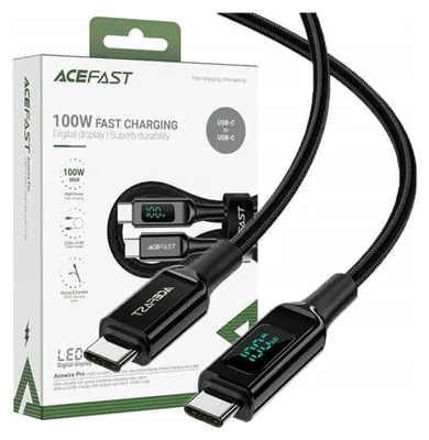 Immagine prodotto di Cavo Acefast C6-03 nero Usb-C - Usb-C Pd Qc 100W 5A 480Mb/S 2M - Czarny