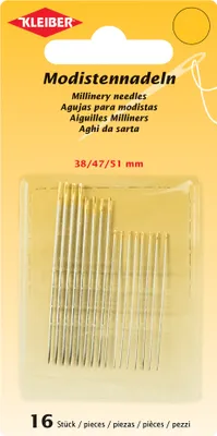 Produktbild von KLEIBER Modistennadel-Set 16-teilig mit Goldöhr