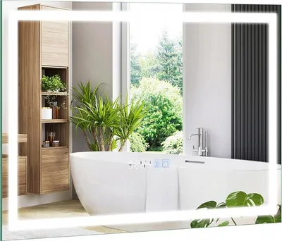 Obrázek produktu pro Koupelnové LED zrcadlo BA8060DE s vyhříváním proti zamlžování, 75 x 50 cm