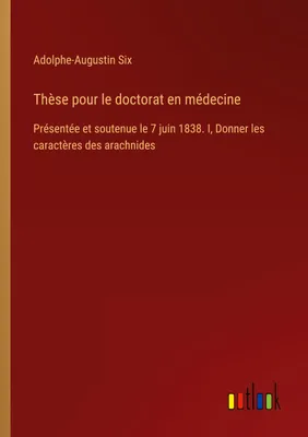 Produktbild von Thèse pour le doctorat en médecine