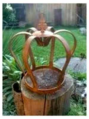 Produktbild von Rostkrone massiv 32 cm Deko Dekoration König Edelrost Garten Eisen Metall
