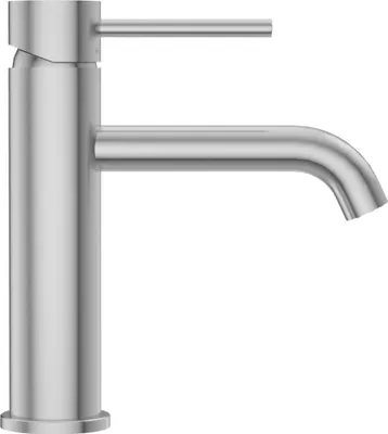 Produktbild von Balneo Wasserhahn Waschtischarmatur silber Edelstahl | Einhandmischer für Waschbecken CASCADE INOX