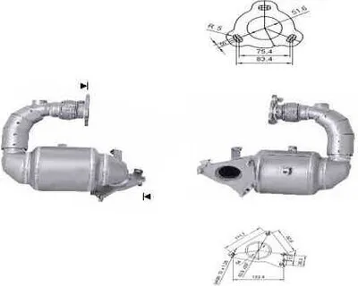 Produktbild von VEGAZ Katalysator Kat für NISSAN Qashqai / Qashqai +2 I (J10, NJ10) Euro 4 DK-969