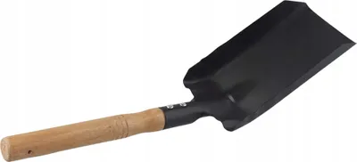 Immagine prodotto di Paletta metallica con manico in legno, spatola, 37 cm