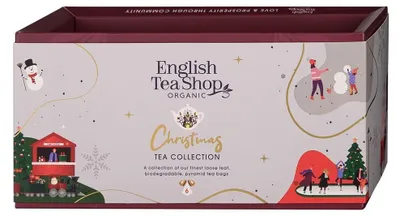 Produktbild von Weihnachtstee Weiß 6er-Pyramiden-Set in 6 verschiedenen Geschmacksrichtungen 12 g BN ENGLISH TEA SHOP