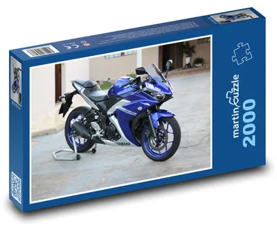 Zdjęcie produktu dla Puzzle 2000 Niebieski motocykl drogowy - martinpuzzle
