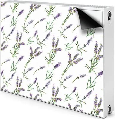 Produktbild von Magnet Heizkörperverkleidung Heizkörper-Abdeckung Heizung Heizkörper 90x60 cm - Blumen, Lavendel