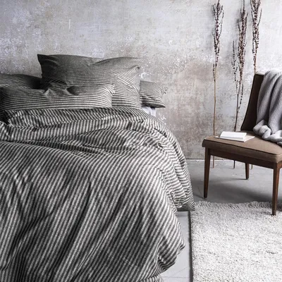 Produktbild von Irisette Premium Flausch-Baumwolle Bettwäsche Mink 8872 135x200 cm + 80x80 cm grau