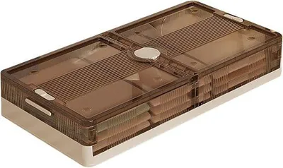 Immagine prodotto di Contenitori pieghevoli con ruote per riporre sotto il letto – Ideali per un'organizzazione efficiente