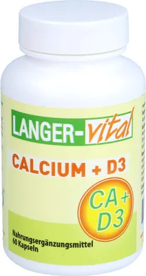Image de LANGER-vital Calcium + D3 gélules, 60 gélules