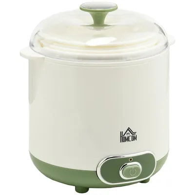 Obrázok produktu pre Jogurtovač s 2 pohármi, sitkom, vekom Jogurtovač 20 W 1,5 l Jogurtovač pre 3–5 osôb 19,5 x 17,5 x 21,4 cm Biela farba