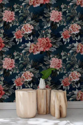 Produktbild von Coloray Fototapete 250x250 cm Latextapete Magicstick - Blumenmädchenzimmer-Pfingstrosen-Pfingstrosen Blumen