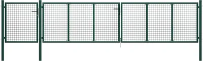 Produktbild von The Living Store Gartentor Stahl 500×100 cm Grün