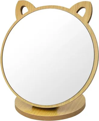 Produktbild von Famanu Kosmetikspiegel - Rundes Design mit Katzenohren