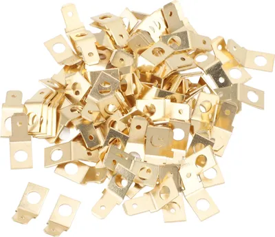 Image de 100 pcs Raccords rapides de d��signation Adaptateur non isol� sans soudure 10 boulons 1/4 pouce bêche mâle -laiton -Crimp -Connexion