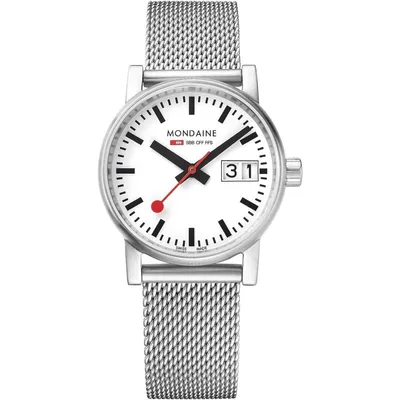 Produktbild von Mondaine Damen Uhr Armbanduhr 30 mm MSE.30210.SM evo2 Edelstahl