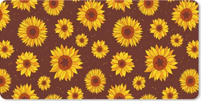 Produktbild von MuchoWow® Mauspad Mousepad Sonnenblume - Bohème - Flora - Muster 60x30 cm - Mousepads - Maus Mat - Pad - Mausunterlage - Nachhaltig