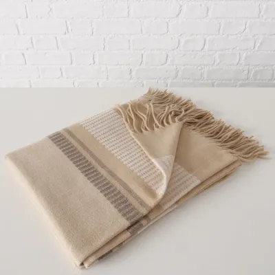 Produktbild von Kuscheldecke mit Fransen HAZEL, 160 x 130 cm