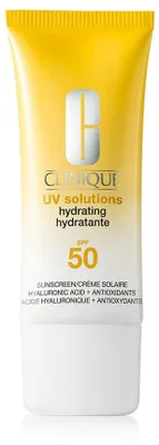 Produktbild von Clinique UV Solutions Hydrating Sunscreen SPF 50, Sonnenschutzcreme, Gesicht, Tube, Schutz, Empflindliche Haut, 40 ml