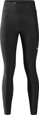 Obrázok produktu pre GORE Dlhé cyklistické šortky bez náprsenky - PROGRESS THERMO - čierna/žltá 2XS