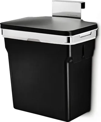 Immagine prodotto di Cestino nero in plastica - 10L - Ecologico e sostenibile