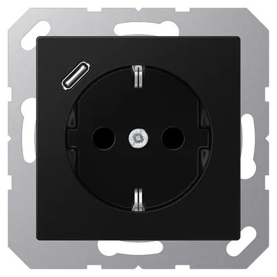 Zdjęcie produktu dla Gniazdo Jung SCHUKO z USB typu C A1520-18CSWM (A1520-18CSWM)