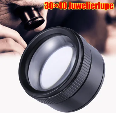 Produktbild von Uhrmacherlupe Schmuck 30X Vergrößerung Vergrößerungsglas Uhrmacher Lupe Juwelier