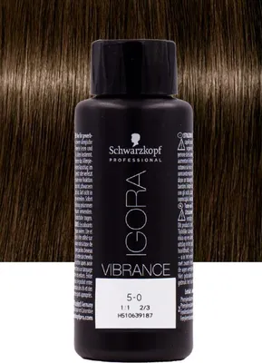 Produktbild von Schwarzkopf Igora Vibrance, Braun, 5-0, Light Brown Natural, Frauen, 60 ml, Alle Haare