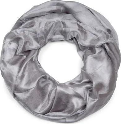 Produktbild von styleBREAKER Damen Loop Schal weich fließend | Seidig glänzendes Halstuch Einfarbig für Sommer & Frühling | Schlauchschal Leicht & Elegant