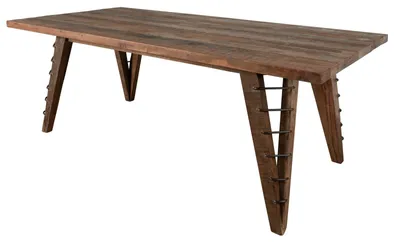 Immagine prodotto di MASSIVMOEBEL24 | tavolo da pranzo in legno di Teak 200x100x78 naturale laccato BASSANO #131