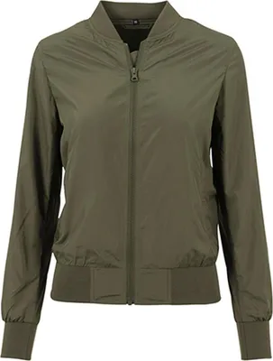 Immagine prodotto di Build Your Brand BY044 | Giacca bomber da donna in nylon - Colore: Olive - Taglia: L