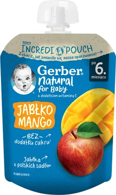Immagine prodotto di Gerber Purea per bambini Mela e mango 80 g