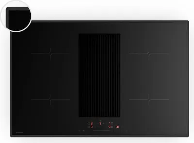 Image de Klarstein Velaire Plaque Induction avec Hotte Intégrée - 4 Zones, 8400W Boost, Curseur Tactile, Minuterie, Sécurité Enfants, Détection Casseroles, Verre Noir 80cm, Plaque Cuisson Hotte Intégrée